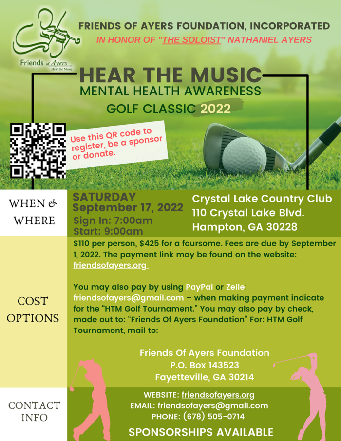 Hear the Music Mental Health Awareness Golf Classic 2022